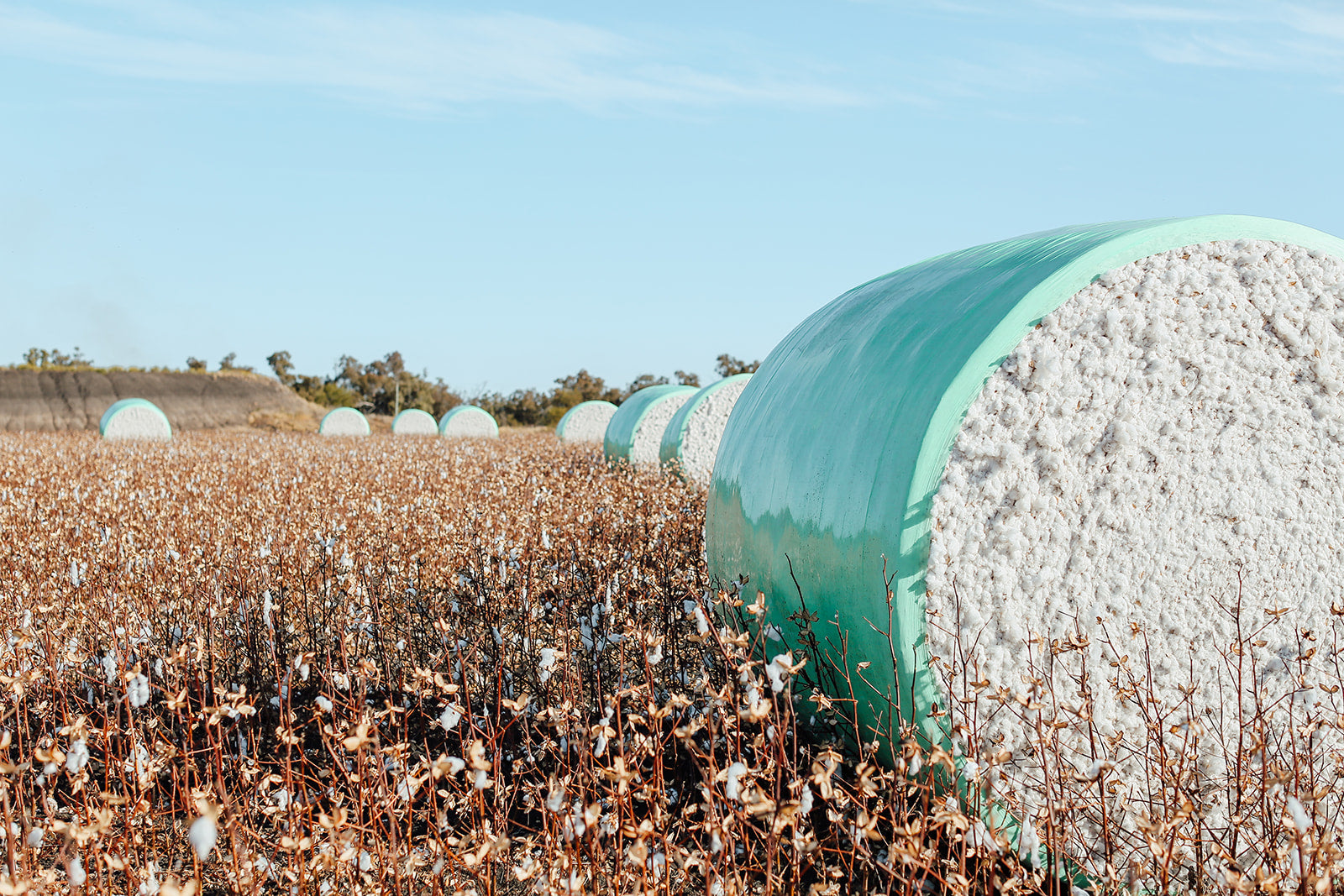 Cotton Module wrap with RFID tags and Sticky layer | Plant & Pick ...